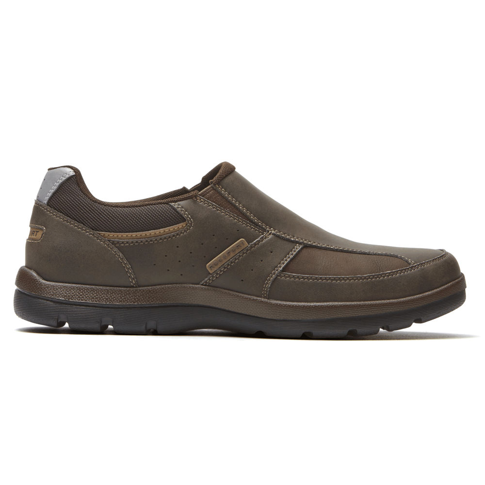 Rockport Slip-On For Mens Brown - Get Your Kicks - QB9084735